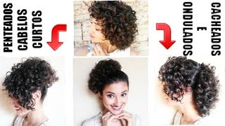 3 PENTEADOS FÁCEIS PRA FESTAS | Cabelo Curto Ondulado/Cacheado - thptnganamst.edu.vn