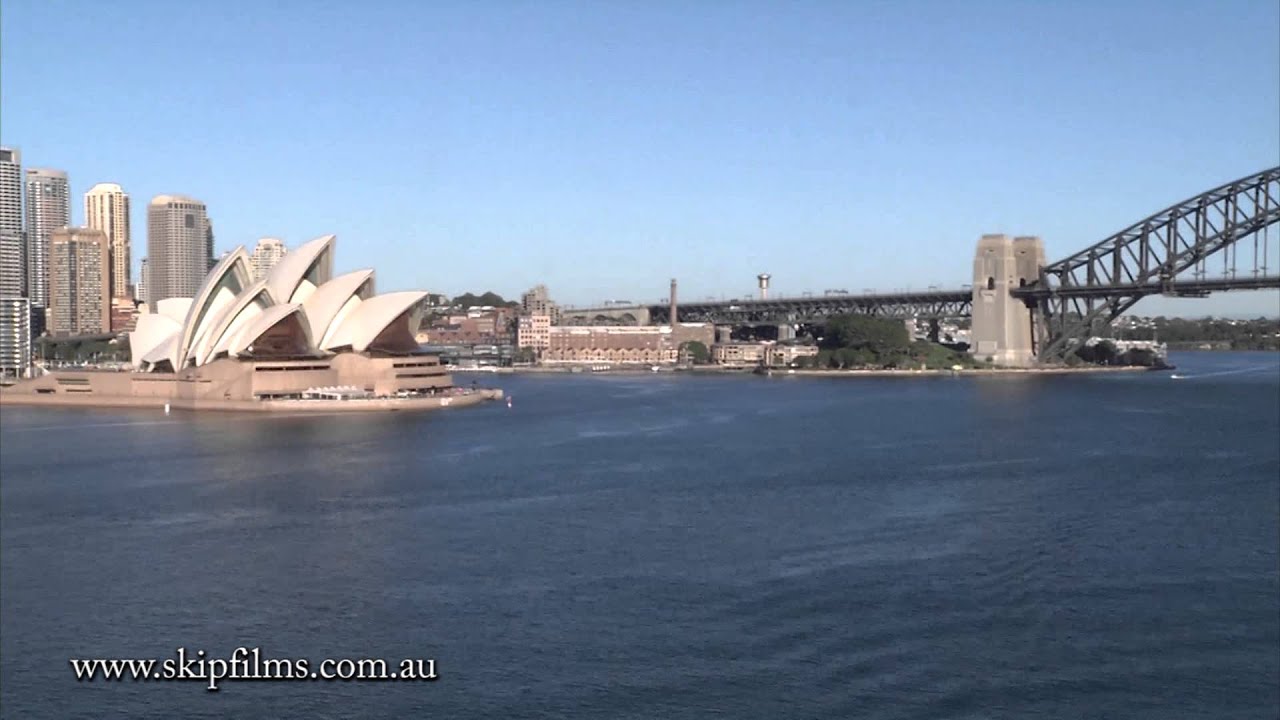 Time lapse In Sydney Harbour on Carnival Spirit Cruise Ship