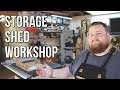 Storage Shed Shop Tour - 2020 Small Workshop Tour | Woodworking Woodturning DIY