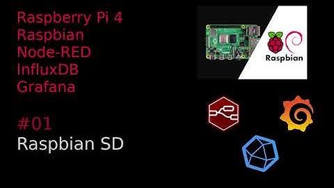 #01 Raspberry-Pi4, Raspbian, Node-RED, influxDB, Grafana