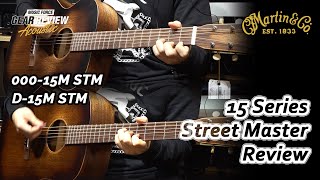 Video thumbnail of "Martin 15 Series D-15M VS 000-15M Street Master Review"