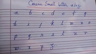 a b c Cursive English Alphabet | Learn Cursive English Alphabet Writing For Kids | Small Letter