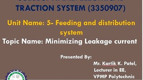 MINIMIZING LEAKAGE CURRENT | ETC | 3350907 | MR. KARTIK K. PATEL