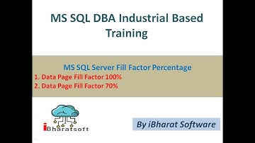 05. What is Fill Factor in SQL server Data Page | SQL Server Performance Tuning #ibharatsoftware