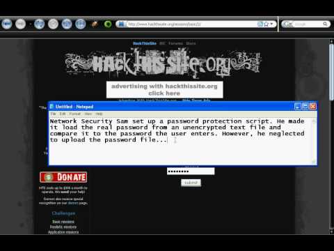 Basic mission 2 hackthissite.org (series 1-10)