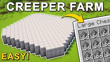 The BEST Creeper Farm in Minecraft 1.21.10 (Tutorial)