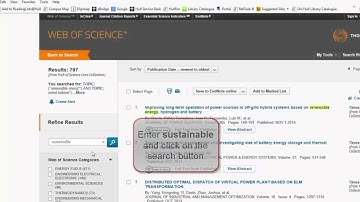Conducting a search in Web of Science Core Collection