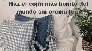 DIY Haz el cojin /almohada sin cremallera más bonito y fácil  del mundo