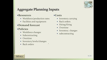 Aggregate Planning Part 2