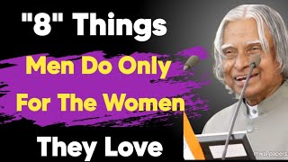 8 Things Men Do Only For The Women They Love || Psychology || SSKS Motivation