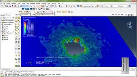 Simulation Ballistic Impact to the Concrete target in Abaqus