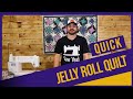 QUICK Jelly Roll Quilt Tutorial | Sew Yeah Quilting