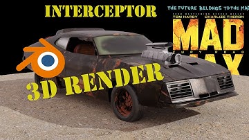 Mad Max Interceptor Blender RENDER