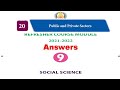 9th Social Refresher Course Module Answer Key Unit 20 EM Download PDF