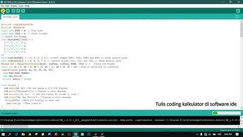 Simulasi kalkulator arduino menggunakan software proteus