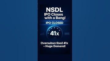 NSDL IPO: Oversubscribed 41×!💥 GMP ₹137 – Listing on Aug 6! #shorts #ytshorts #optionarchitech