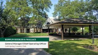 General Manager/Chief Operating Officer Career Opportunity at Cold Spring Country Club
