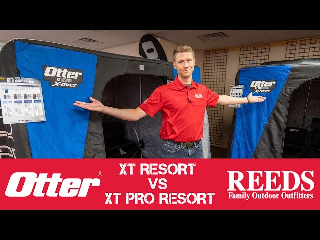 Otter XT Resort vs XT Pro Resort, Otter X-Over Ice Shelters