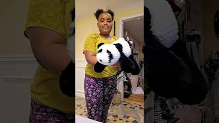 Pov: when you you made the cutest panda🐼🥹. pattern by crochetbygenna. #crochet #amigurumicrochet