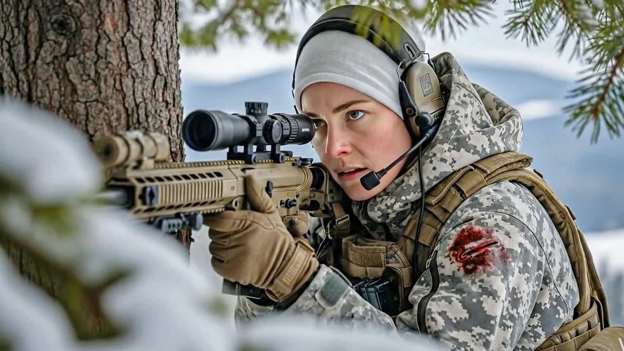 The General Asked, “Any Snipers Here？” — Then the Quiet Girl Saved the Entire Line