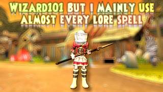 Wizard101 EXCEPT I MAINLY USE LORE SPELLS!!! #zafaria #wizard101