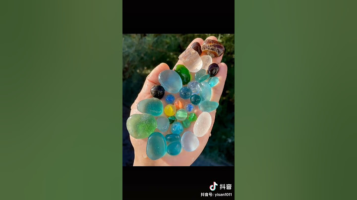 Sỏi đá trên bờ biển Trung Quốc nhiều màu sắc siêu đẹp và lung linh✨😍