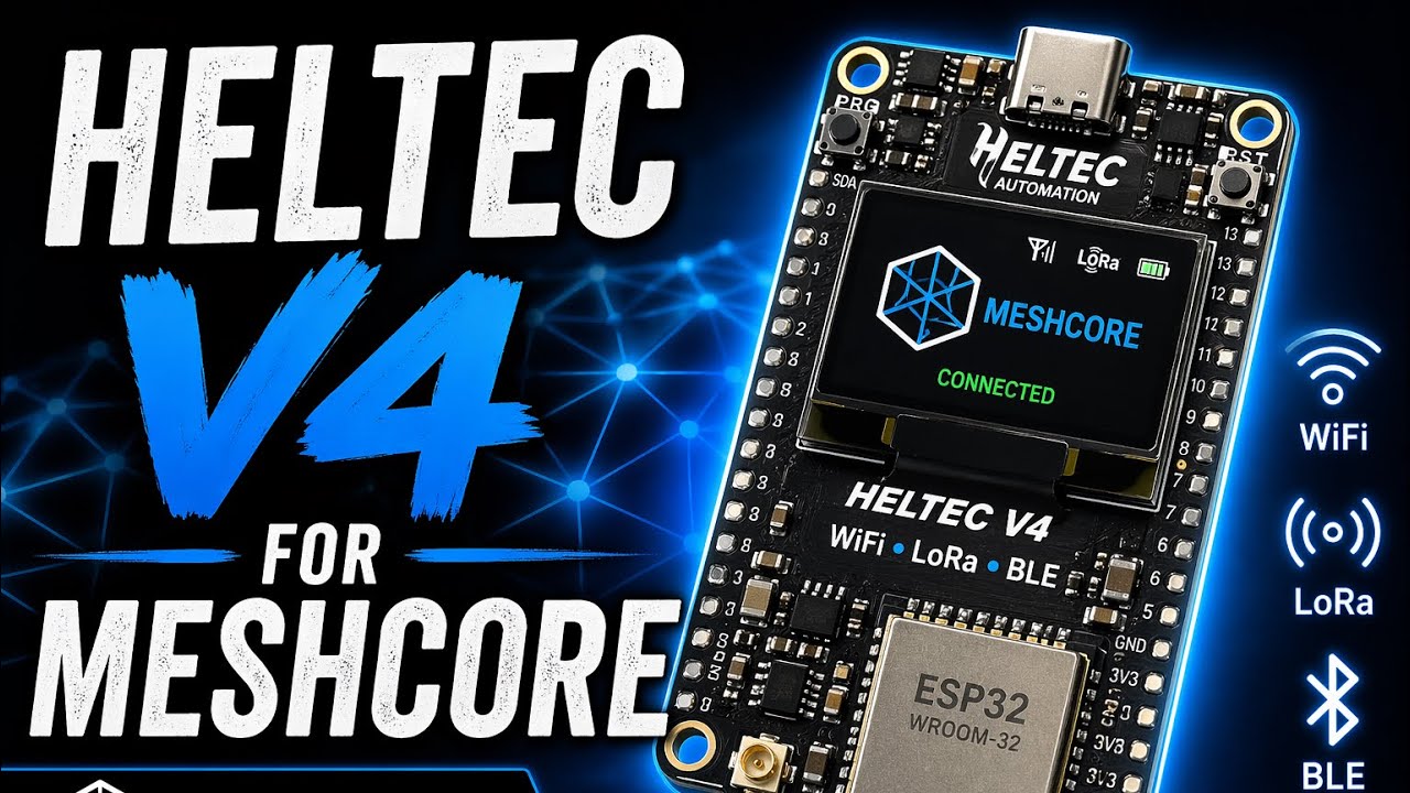 Heltec V4 + Meshcore: The Ultimate Budget Mesh Node? - YouTube