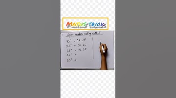 Maths trick || Square numbers ending with 5