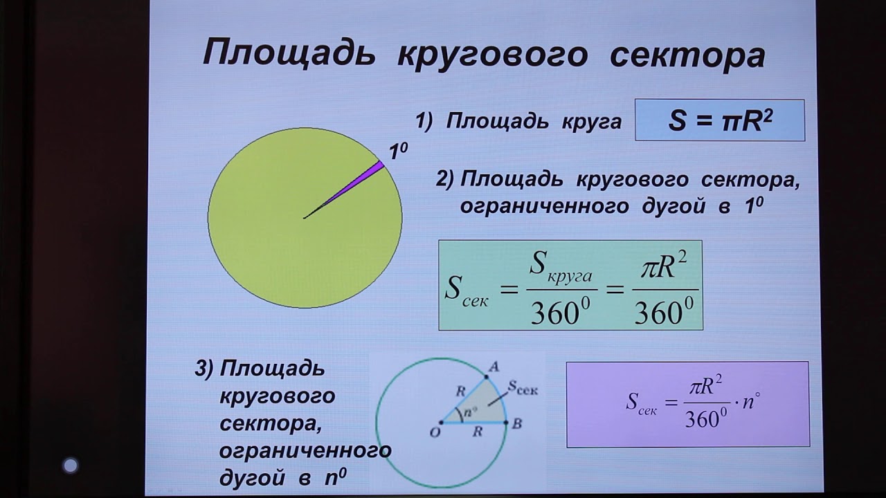 Формула окружности геометрия 9