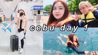 CEBU BEACH VLOG🌊✈️ (day 1)