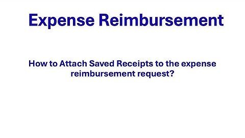 Save Attach Receipt Expense