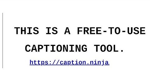 Adding closed-captions using Caption.Ninja