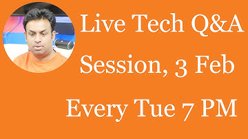 #116 Live Tech Q&A Session with Geekyranjit - 3 Feb 2016