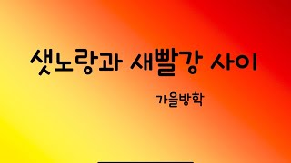 샛노랑과 새빨강 사이 가을방학 가사 1시간 계피