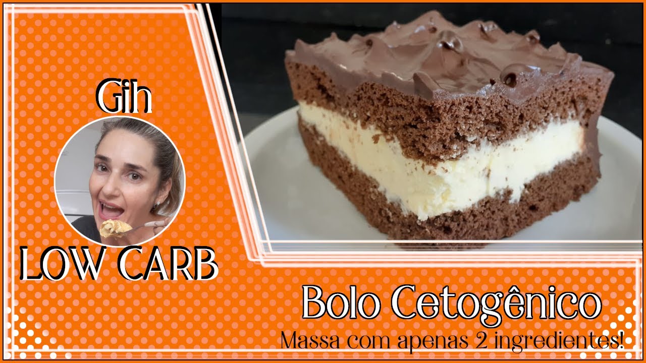 Bolo Cetogênico | Massa com apenas 2 ingredientes! | - #Gih Low Carb
