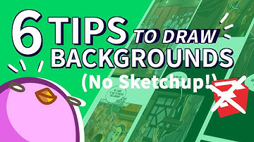 TIPS On Drawing Landscape Backgrounds Easier for WEBTOON (Without SKETCHUP) // Medibang