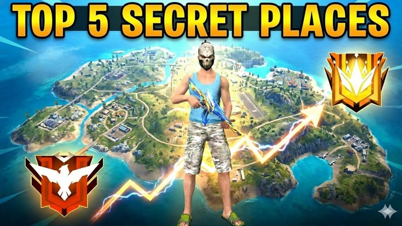 🔥Top 5 Secret Places in Bermuda Map | Free Fire Max Secret Tricks 2026