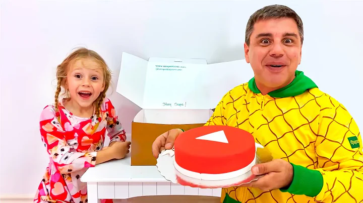 A large collection for children about the adventures of Nastya and dad