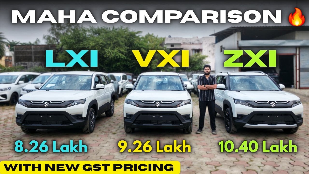 2025 Maha Comparison 🔥| Maruti Suzuki Brezza LXI Vs Brezza VXI Vs Brezza ZXI | Detailed Comparison |