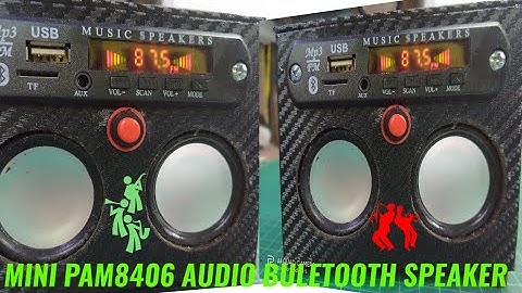 How To Make Mini Amplifier - DIY Bluetooth Speaker||PAM8403 IC