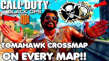BO4 Tomahawk / Combat Axe Across the Map ON EVERY MAP In Cod Black Ops 4 JUNE 2019