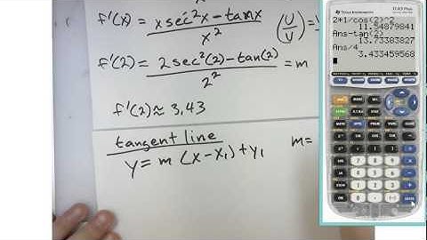 AP Calculus 3.5 Derivatives of Trignometric Functions Example 4