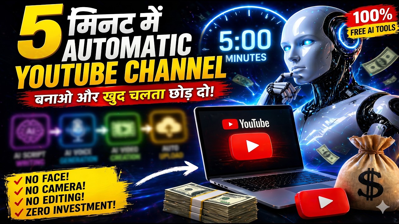 How to Create an Automated YouTube Channel in 5 Minutes (FREE AI)| 5 ...