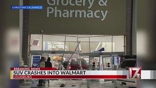 SUV crashes into Louisburg Walmart