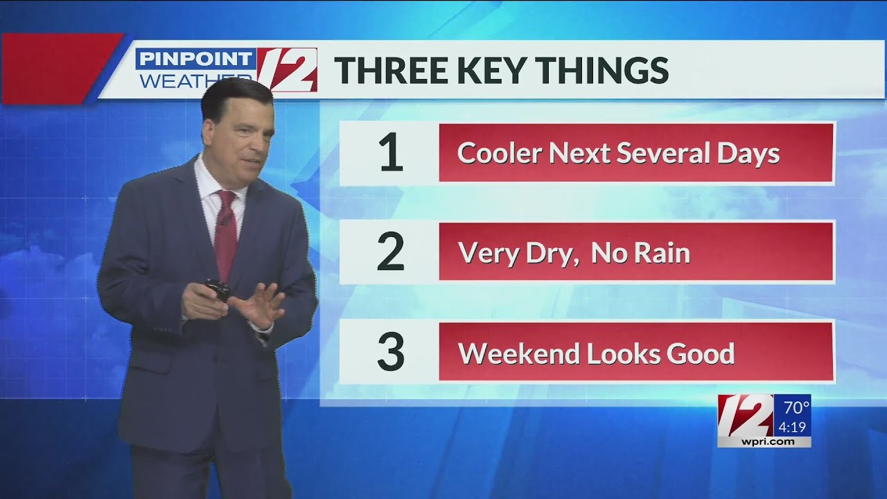 WPRI 12 Weather Now 10/24/24 Dry Cooler Air Ahead - YouTube