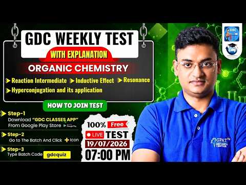 GDC Weekly Test 2026 | ORGANIC CHEMISTRY- Resonance | Detailed Explanation #pharmaceutics #tablet