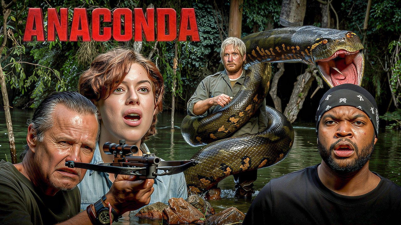 When the Anaconda Attacks the Boat | Intense Movie Scene | Jennifer Lopez | Ice Cube |