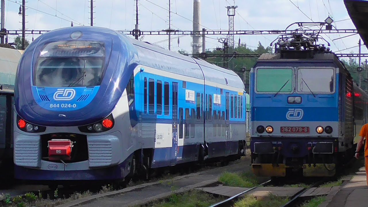 Vlaky Karlovy Vary - 30.8.2016 / Trains in Karlovy Vary