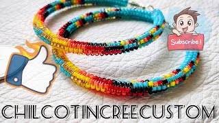 PEYOTE STITCHED HOOP EARRINGS TUTORIAL