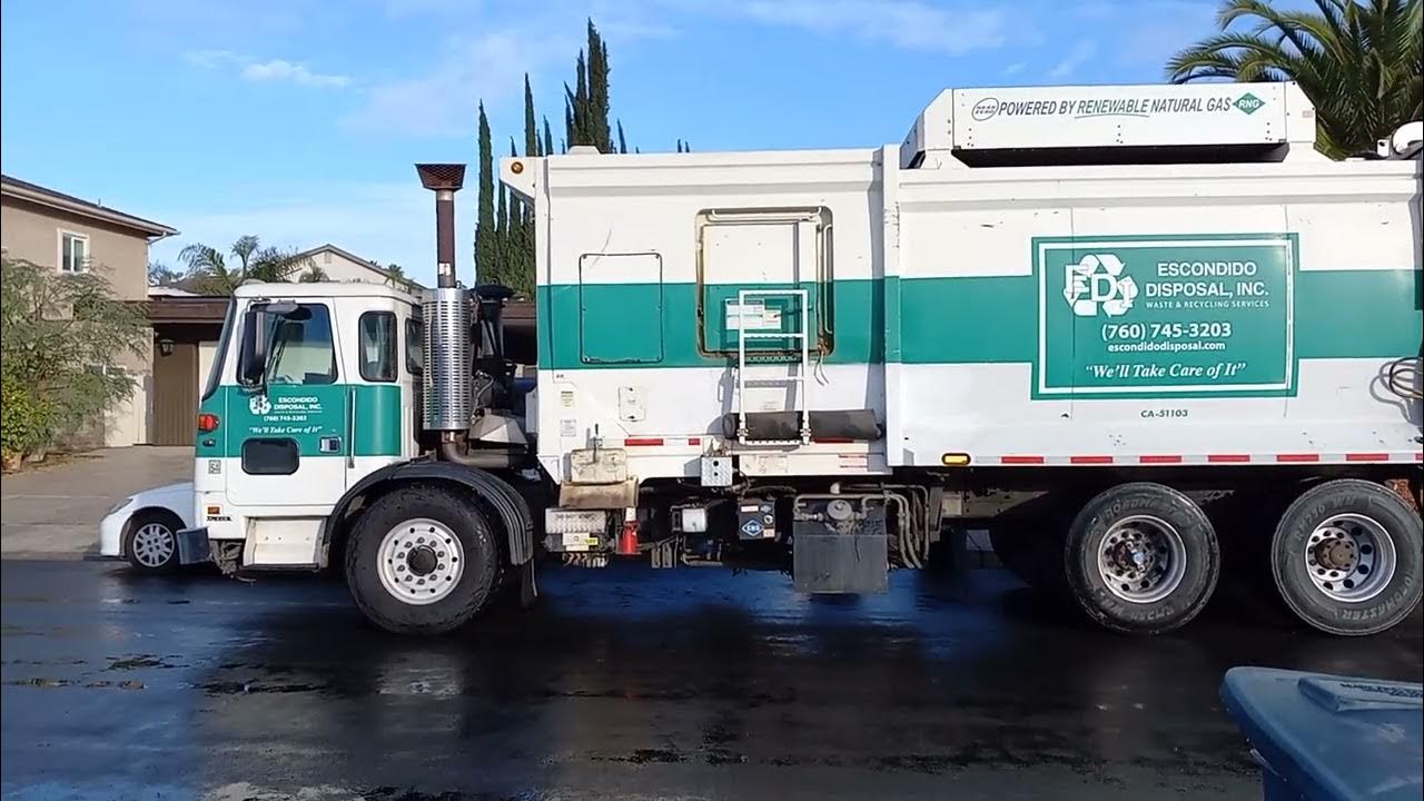 Escondido Disposal McNeillus ZR Garbage truck on Yard Waste YouTube